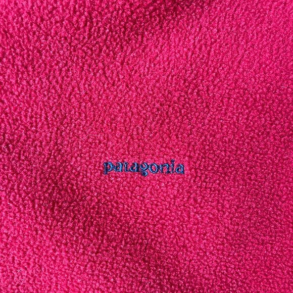 Patagonia Sz M Quarter Zip Red Capilene Fleece - Picture 4 of 6